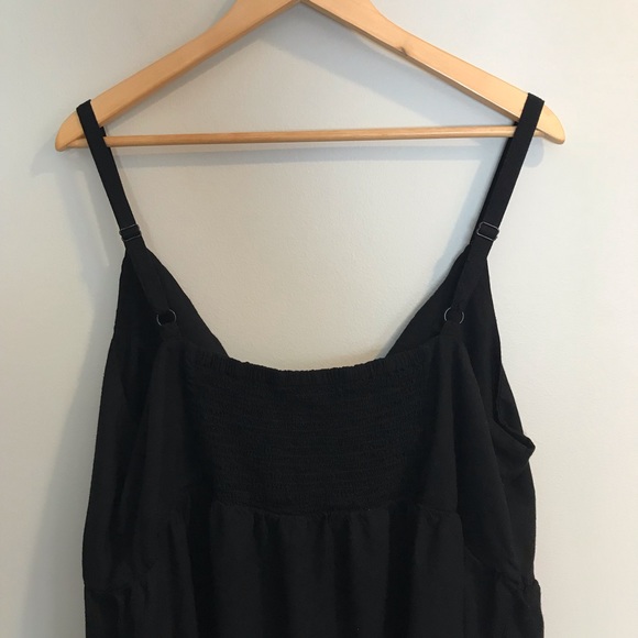 SOLD| Torrid Black Embroidered Neon Floral Tank - Picture 7 of 7